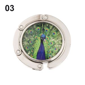 ST78FXHTC ภาพวาดสีน้ำมัน ท่องเที่ยว พับ คริสตัล ที่แขวนโต๊ะ ตะขอเกี่ยวกระเป๋าโต๊ะ ตะขอตั้งโต๊ะ ที่แขวนกระเป๋า