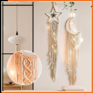 Boho Moon Star Dream Catcher White Large Dreamcatchers For Wedding Decoration Home Decor Girls Kids Decoration Gift