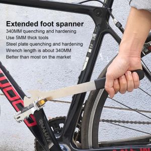 HYD0856 Cycling Parts Long Handle Anti-Skid Install Spanner Pedal Wrench Repair Tool Bicycle Spanner