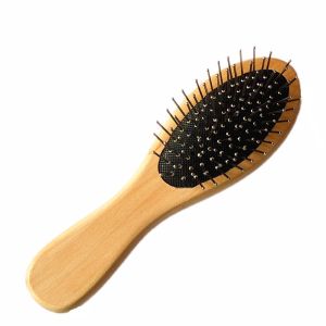 Sisir Kawat Khusus Perawatan Wig Sisir Rambut Wig Sisir Kawat Gagang Kayu Sisir Wig Besi