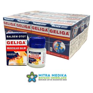 Geliga Balsem Otot Membantu Meredakan Nyeri Otot Panas Berganda(Harga borong paket 1doz isi 12pot).