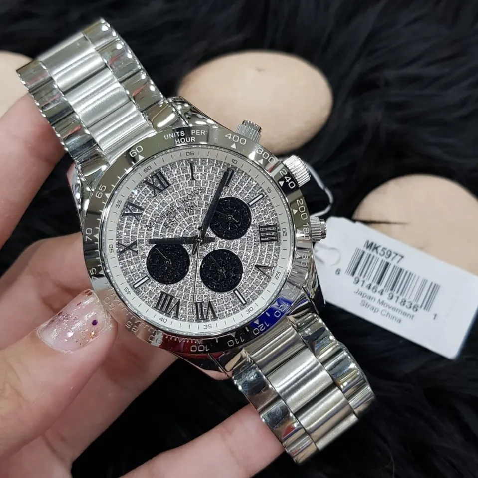 Michael kors best sale iced out watch