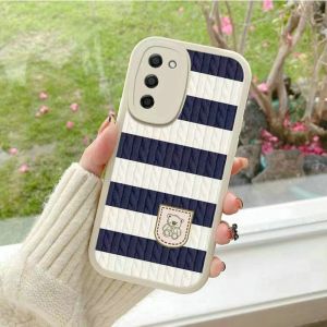 DEAMOR Case Vivo Y01 Y12 Y12S Y15 Y15S Y17 Y20 Y20S Y21 Y21A Y21E Y21S Y21T Y33S Y33T Softcase Cute Bear Motif Strip Character Anti Shockproof