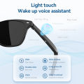 NineWind G05 Kính bluetooth thông minh  mới để thực hiện cuộc gọi, âm nhạc, điều khiển từ xa, Chụp Ảnh, trợ lý giọng nói, kính râm, lái xe, gọi điện, âm nhạc và đi xe đạp, kính âm thanh thời trang phân cực. 