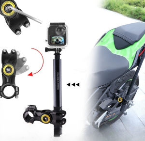 20230820 For 360 One Rs X2 X3 & GoPro 12 11mini 10 9 8 MAX Motorcycle Bike Camera Holder mount Handlebar Bracket Stand Invisible Selfie Stick Accessory TYPE2