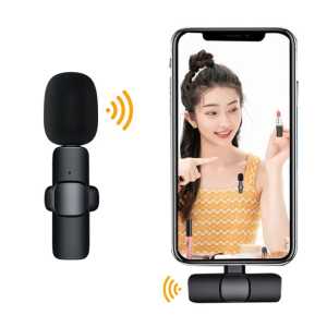LACOMALL LC-4 USB Universal Plug Play Wireless Clip android Wireless Lavalier Microphone Portable Audio Video Vlog Recording Mic For Android Live Game