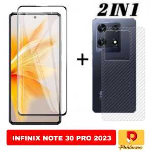 PROMO PAKET 2 INC 1 Tempered Glass INFINIX NOTE 30 / INFINIX NOTE 30 PRO / INFINIX NOTE 12 VIP 2022 Anti Gores Kaca Screen Protector