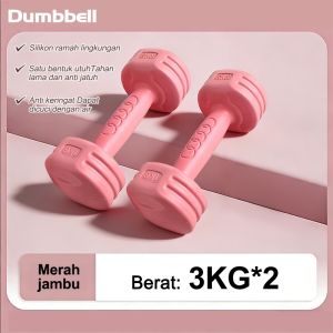 Dumbell 3 Kg / Barbel Mini / Barbel Wanita / Vinyl Cewek / Yoga / Latihan beban-Anti Slip Dumbell 2Kg Dumbell 1Kg
