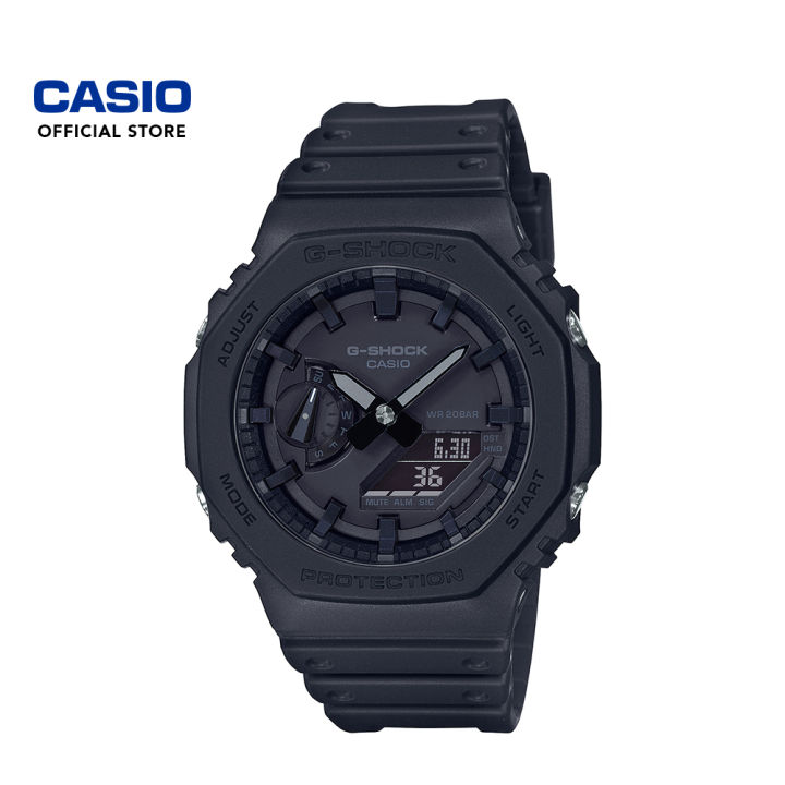 Casio G Shock GA 2100 1A1DR GA 2100 Black Resin Strap Shock