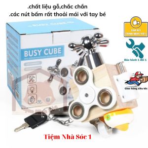 Đồ Chơi Busy Cube Khối Gỗ Bận Rộn 6 Mặt Nhiều Chi Tiết Giúp Trẻ Phát Triển Tư Duy Vận Động Tay Mắt Giải Quyết Vấn Để - Tiệm Nhà Sóc 2023