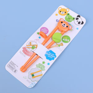 Cartoon Animal Chopsticks For Children Cute Bear Panda Elementary Learning Chopstick Baby Kids Training Tableware Food Sticks