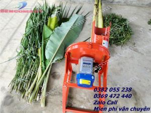 Máy băm chuối mịn motor 2hp khung máy bằng thép dày và sơn tĩnh điện