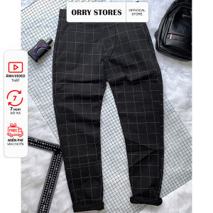 Quần tây dài caro co giãn 2 chiều phong cách hàn thời trang nam cao cấp TDCR43 2025