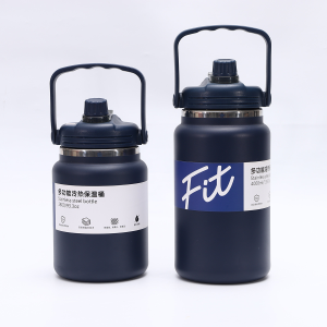 2000/2500/2800/4000ml Vacuum Insulated Tumbler Large Capacity Stainless Steel Water Bottle with Handle Straw