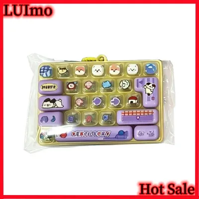 LUImo Hot sale คีย์บอร์ดขนาดเล็กของเล่นประสาทสัมผัสสุดน่ารักพิมพ์ลายสัตว์สุดน่ารักพร้อมสายคล้องแบบพกพาสำหรับเด็กๆ