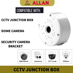 ALLAN Dome Camera Junction Box Security Camera Bracket CCTV IP Surveillance Cameras Holder ABS Plastic Dome Camera Mount