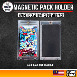 【Morgan Games】[Ready Stock] Magnetic Card Pack Display Case – Fits TCG Booster Pack | UV Protection