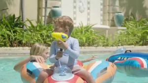 INTEX 57531 Kids Airplane Inflatable Pool Float Built-in Water Outdoor Water Play Floaties
