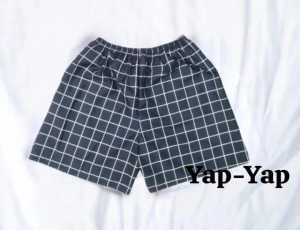 Celana Pendek Pria Casual Regular Fit Pinggang Elastis Warna Solid Celana Pendek Broatshot