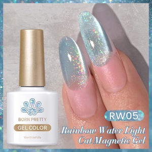 BORN PRETTY 10ml Gold Cat Eye Gel Semi Permanent Autumn Feeling Soak Off UV Gel Nail Art Polish Varnish