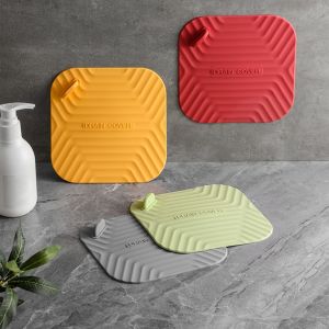 Anti-blocking Silicone Floor Drain Cover Bathroom Proof Floor Drain Pad Sewer Pipe Deodorant Mat