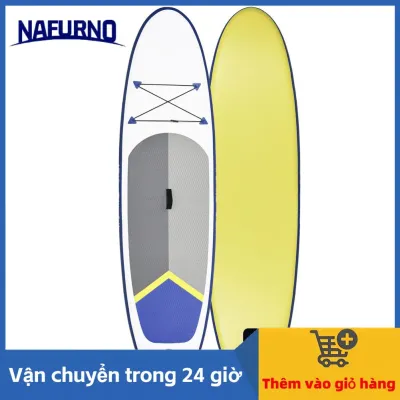 Nafurno Bộ ván lướt sóng thể thao dưới nước dành cho người lớn dày 6 inch SUP có mái chèo với Ba lô du lịch có mái chèo có thể điều chỉnh
