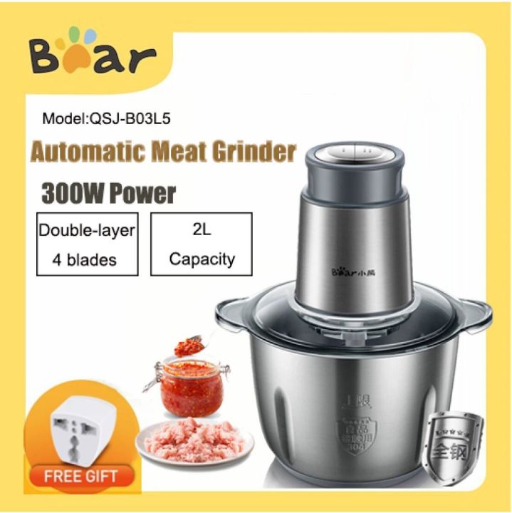 Bear%20QSJ-B03L5%20Meat%20Grinder%20Food%20chopper%20Household%20Electric%20304%20Stainless%20Steel%20Automatic%20Small%20Play%20Grind%20Meat%20Filling%20-%20Image%202