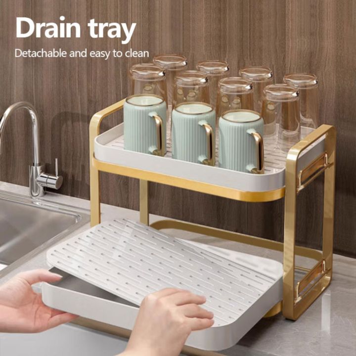 ANGFEW Dung lượng lớn Bộ tổ chức cốc 2 tầng Đa chức năng Tiết kiệm ...