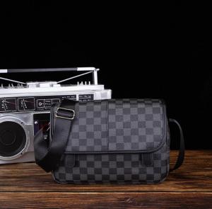 Tas Selempang Pria Kulit Crossbody Waist Sling bag Leather Waterproof #x001