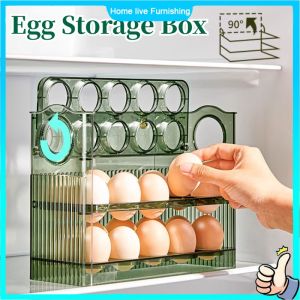30 Grid Egg Tray Three Layer Egg Shelf Storage Egg Tray Organizer for Refrigerator Tray Layer Box Fresh Household