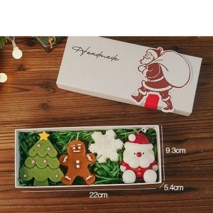 (SG Seller) Christmas Candle Gift Set Cartoon Gingerbread Man Christmas Tree Deer Candle Set Christmas Gift PL03