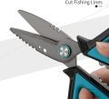 kaba Fishing Shears 6.3inch Fishing Scissors for Braided Line,Mono and Fluorocarbon Braid Fishing Line Cutters Serrated Blades Multi-Functional Shears. 