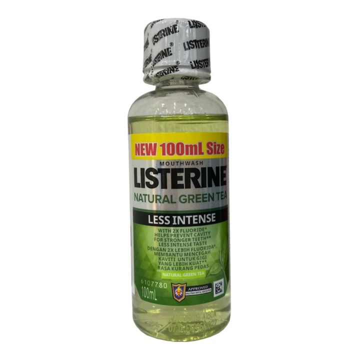 LISTERINE GREEN TEA LESS INTENSE 100ML (EXP:02/2024) | Lazada