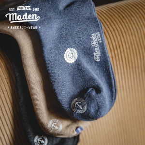 MADEN brand men youth breathable soft comfortable simple socks middle tube socks solid cotton socks