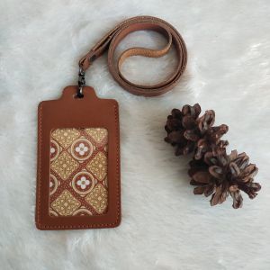 Id Card Holder kulit Name Tag Kulit Custom Termurah NTA044