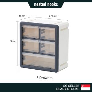 Modular Desktop Wall Mounted Multipurpose Hardware Tools Parts Medicine Storage with Drawers or Door