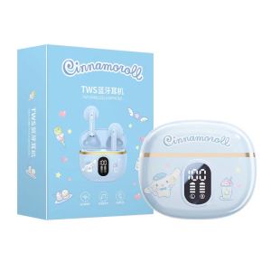 100% Authentic Sanrio Hello Kitty Wireless Bluetooth Earphone V5.4 HIFI Sound Earphones with mic Original High Quality Sports Headset Melody Noise Cancellation TWS Wireless Earbuds for IOS Android Phone Birthday Gift BL48
