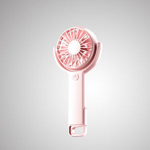 2025 New rotating handheld fan with a hook desktop five-speed portable mountain climbing USB charging mini complementary food fan