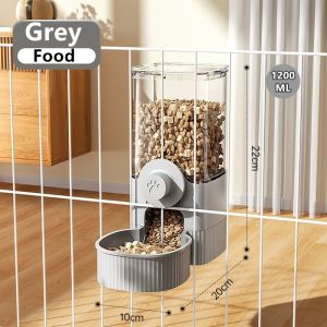 1.2L Large Capacity Pet Cage Hanging Water Dispenser Cat Dog Automatic Water Feeder Food Feeder Bowl Water Bowl