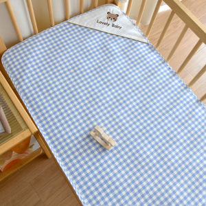 Soft Breathable Crib Mat Fitted Sheet Summer Ramie Tencel Baby Bed Cushion Mattress Cover Protector