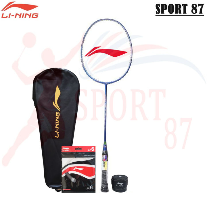 Raket Badminton Lining Turbo X60 G5 Bonus Komplit Raket Lining Turbo X