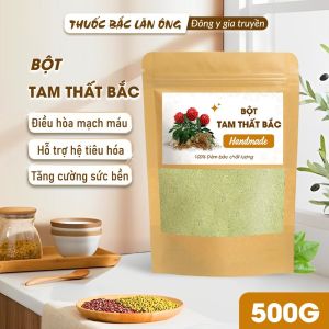 Bột tam thất bắc nguyên chất 500g (Bồi bổ sức khỏe tăng cường trí nhớ)
