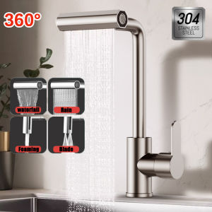 HOHODALINK SUS 304 Keran Air Cuci Piring/Kran Angsa Fleksibel Dapur/Kran Wastafel/Kran Air Tembok/Kran Shower 1/2 Inci 360 ° Rotasi Wastafel