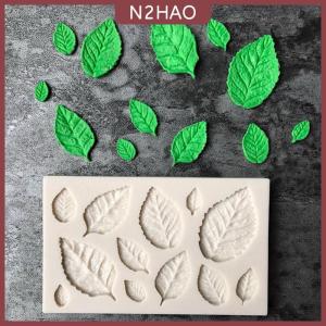 N2HAO Lá hình Silicone Khuôn Lá bánh trang trí fondant Cookie khuôn mẫu công cụ nướng bánh