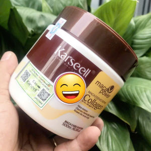 Hấp phủ lụa Tóc Karseell Maca Power Collagen 500Ml hủ Phục Hồi Hư Tổn Nấu Ủ Tóc Thẳng Mượt Bổ Sung Collagen
