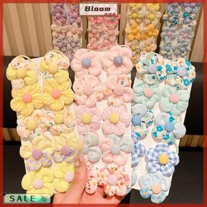 Follow Get New[Bloom Z] 10Pcs Colorful Sweet Flower Elastic Hair Bands Cute Fashion Ponytail Holder Children Scrunchies Rubber Band Hair Accessories