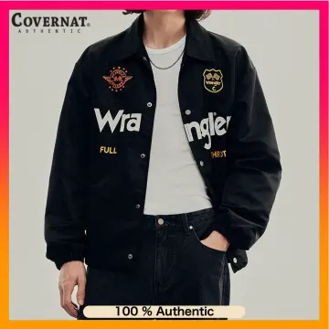 COVERNAT [COVERNAT X ラングラー] パッチコーチジャケットブラック 