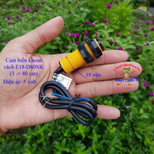 229 Công tắc cảm biến điện quang model E18-D80NK - tiệm cận NPN 5 volt