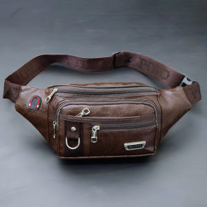 POLO AMSTAR Waistbag Compact Tas Selempang Pria Casual Multifungsi Slingbag Kulit Tas Pinggang Cowok