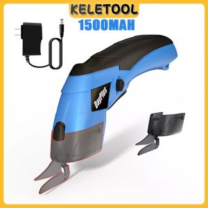 Electric Scissors Handheld Fabric Cutter Rechargeable Electronic Scissors For Sewing Leather Cloth Cardboard Carpet DIY Craft